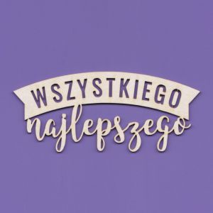 Tekturka Crafty Moly Napis G5 - Wszystkiego najlepszego